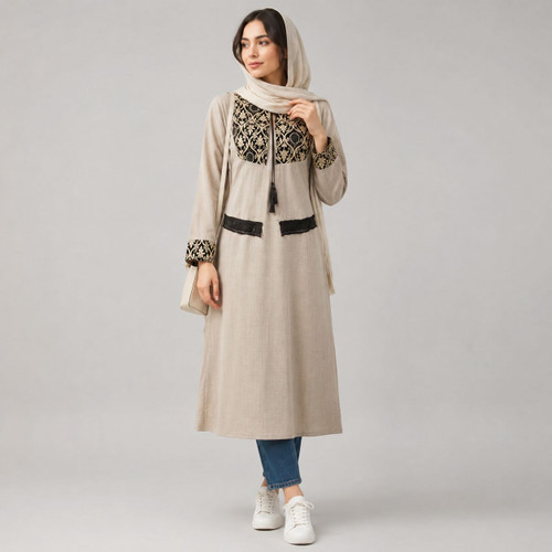 مانتو زنانه کت و سارافون ترمه