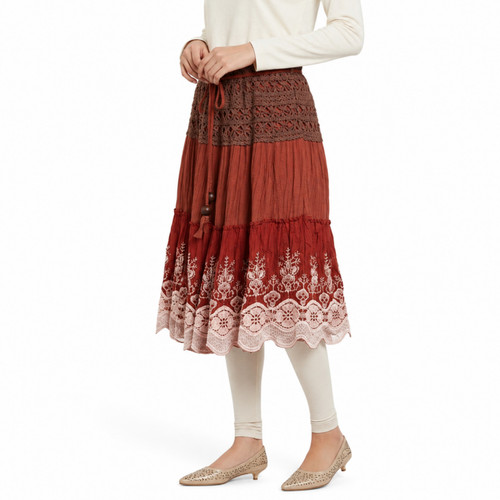 دامن زنانه گلدوزی تایلندی