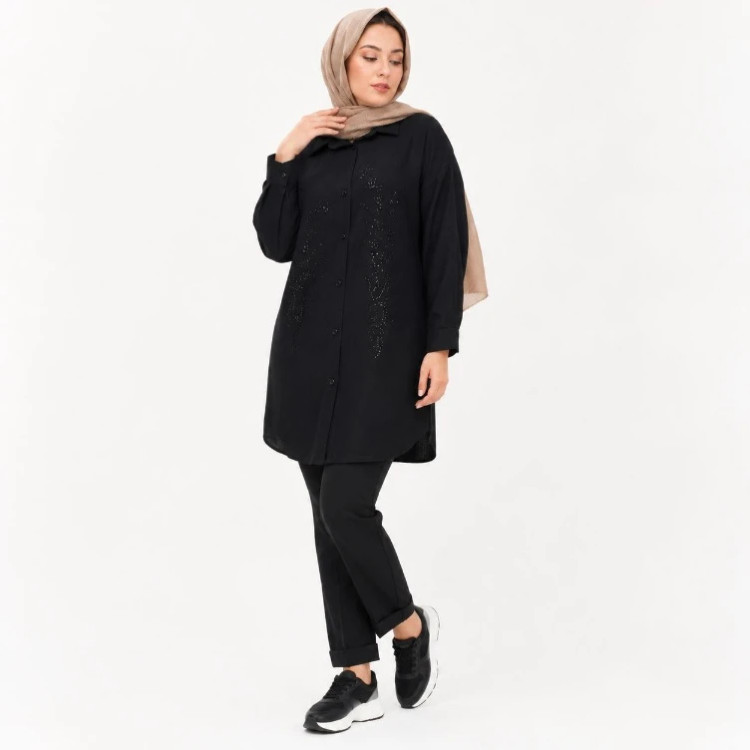 مانتو زنانه آیوا نگین دار ستاره