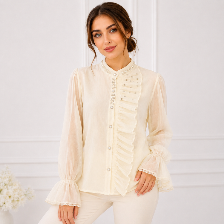 شومیز زنانه مجلسی حریر وارداتی