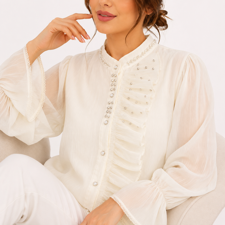 شومیز زنانه مجلسی حریر وارداتی