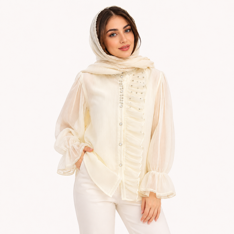 شومیز زنانه مجلسی حریر وارداتی