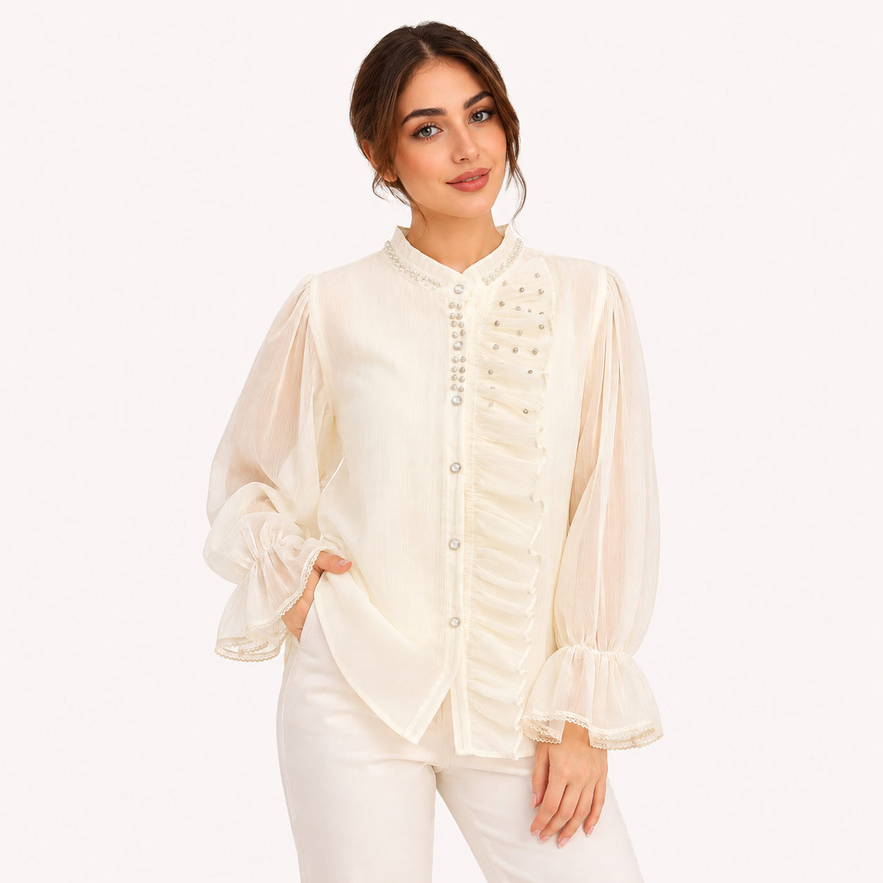 شومیز زنانه مجلسی حریر وارداتی