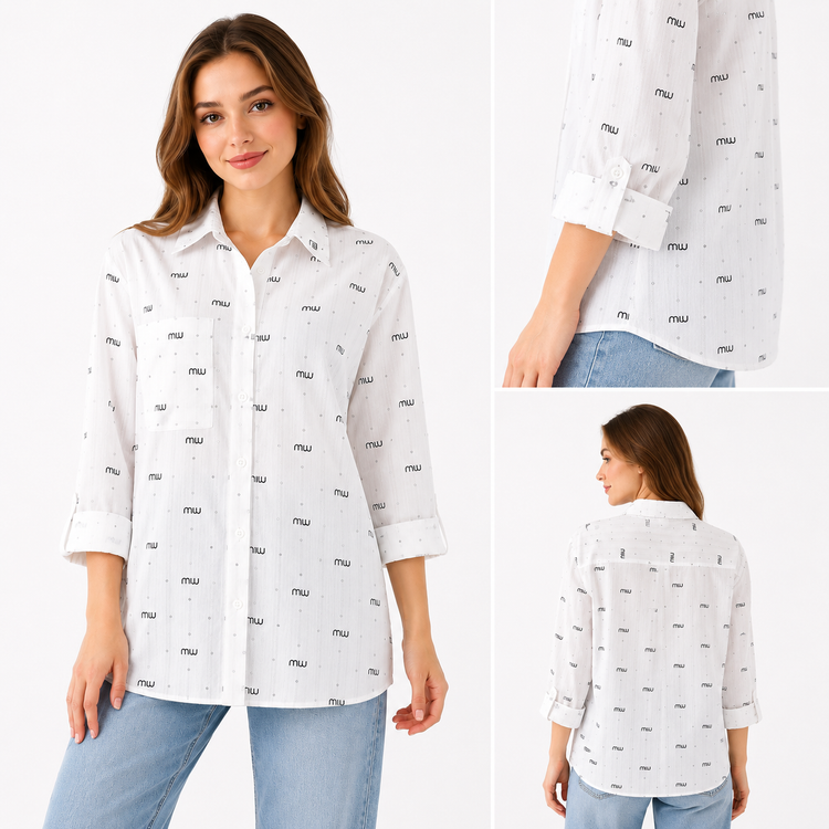 شومیز زنانه اسپرت miu miu