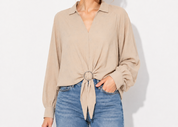 شومیز گره ای طرح alo