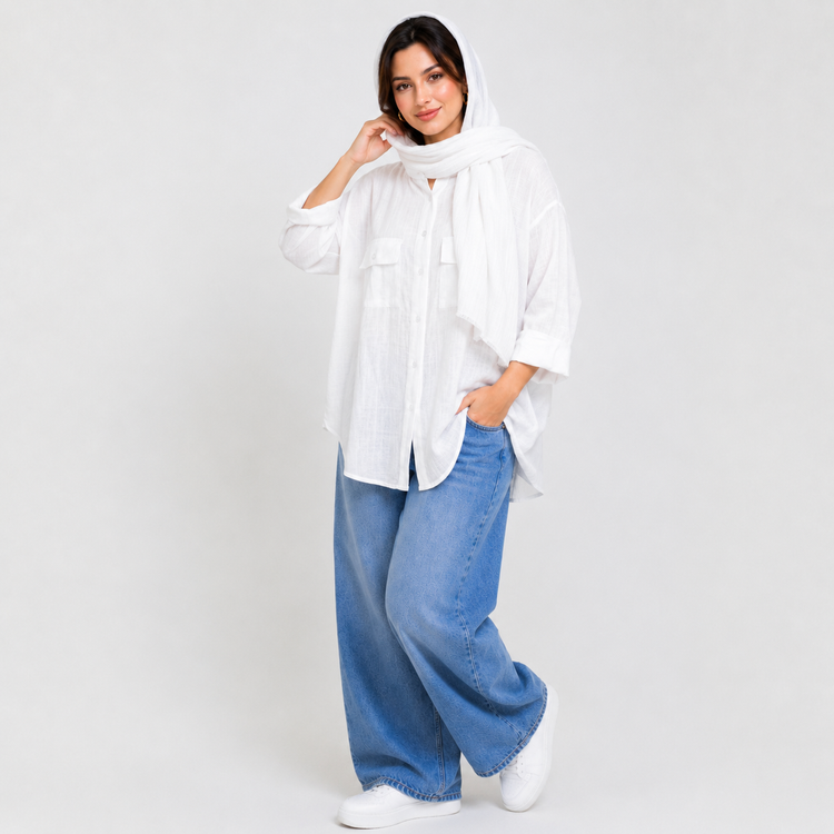 شومیز زنانه یقه ایستاده