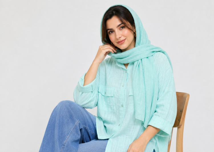 شومیز زنانه یقه ایستاده