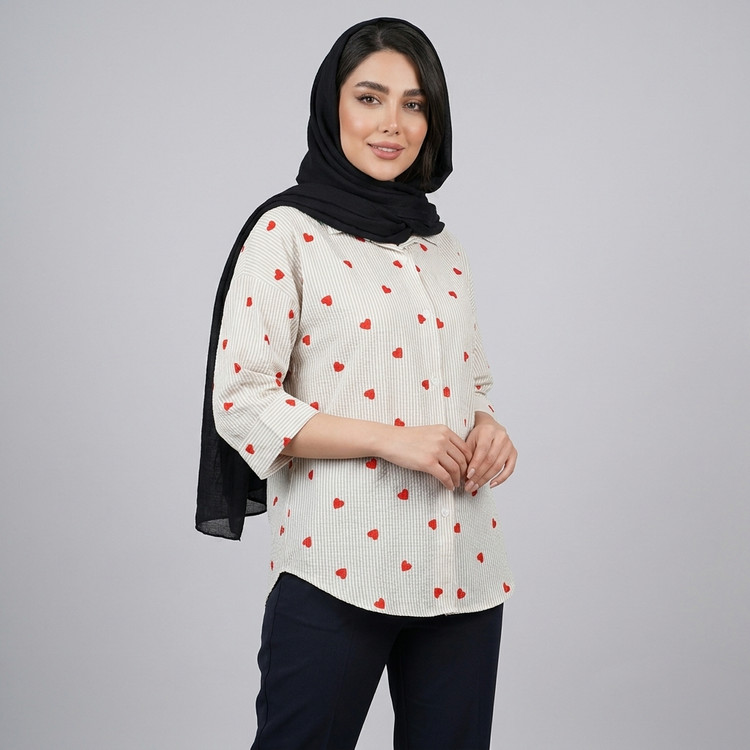 شومیز زنانه قلبی