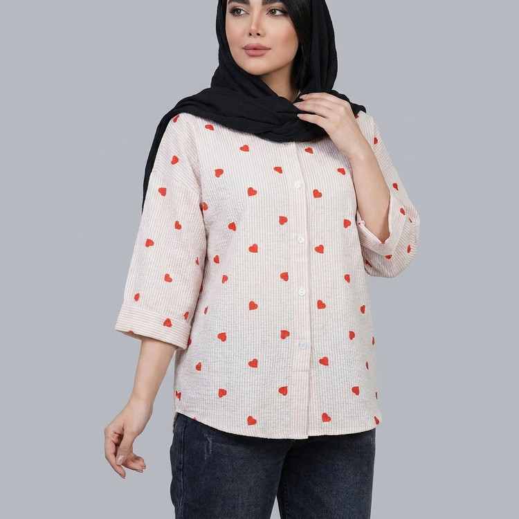 شومیز زنانه قلبی